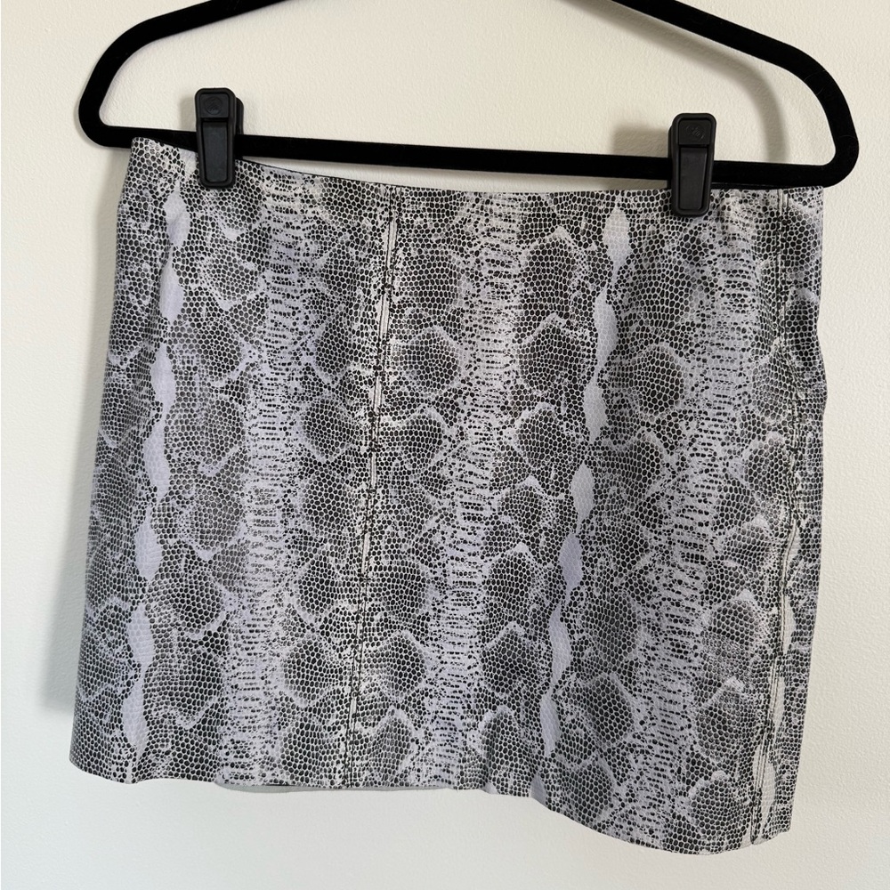 Alice + Olivia leather mini skirt